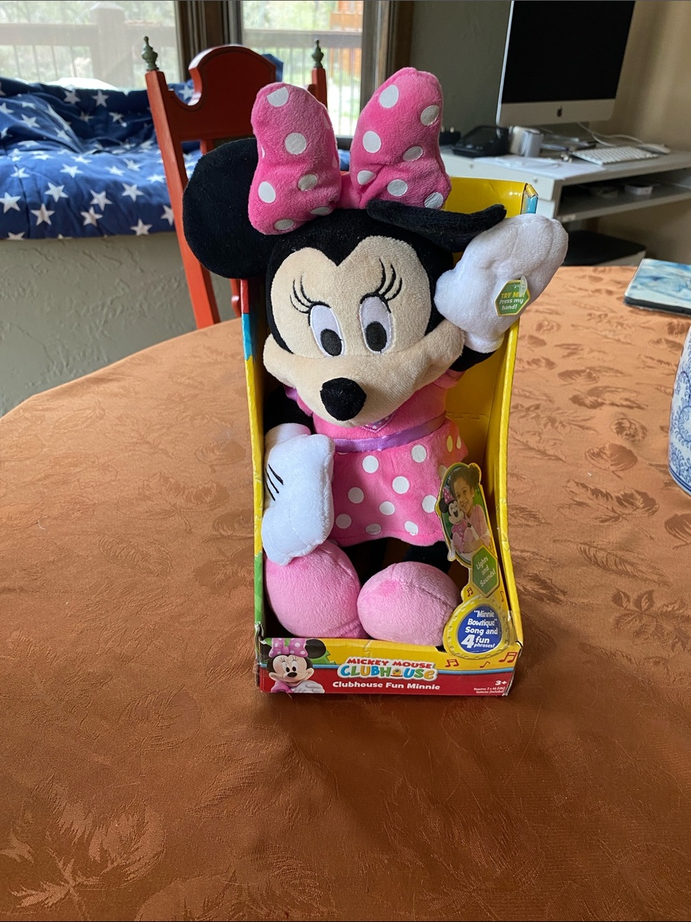 Disney Minnie Mouse Plush - Pink Polka Dot Dress & Bow